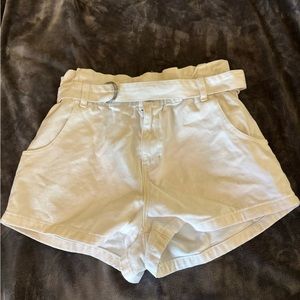 Pacsun paper bag shorts with detachable belt